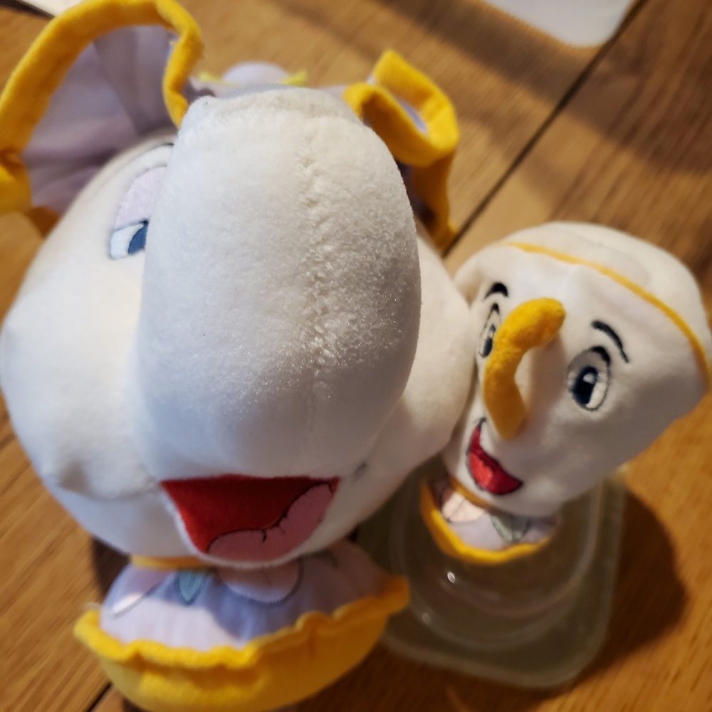 Disney movie character Mrs Potts and Chip